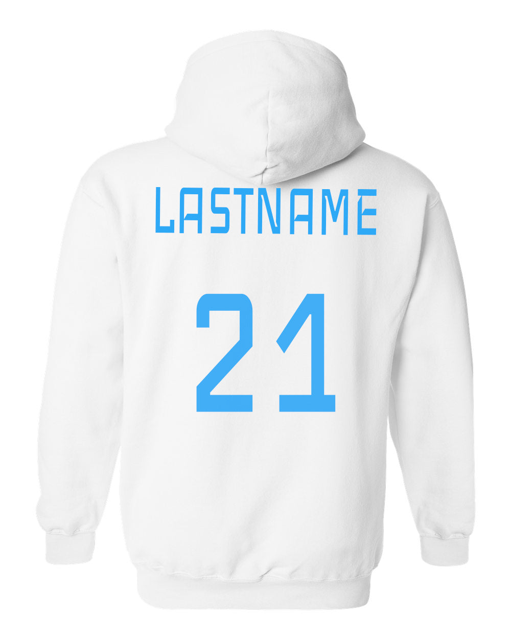 Atomic Splash Hoodie in White (Optional Personalization)