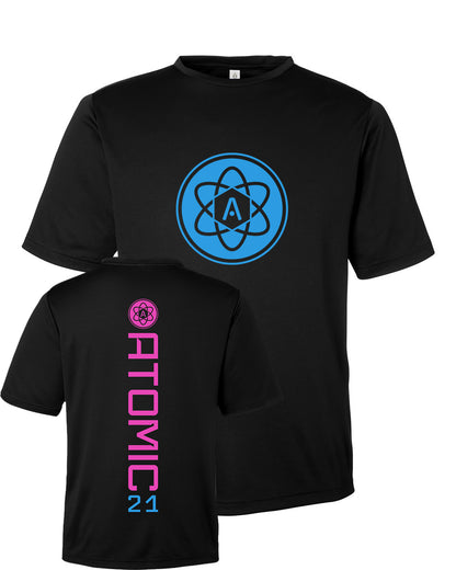 Atomic Iron Man Performance Tee in Black (Optional Personalized)