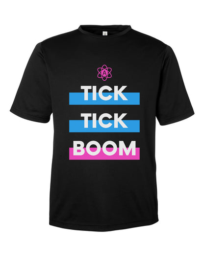 Atomic Tick Tick Boom Performance Tee in Black