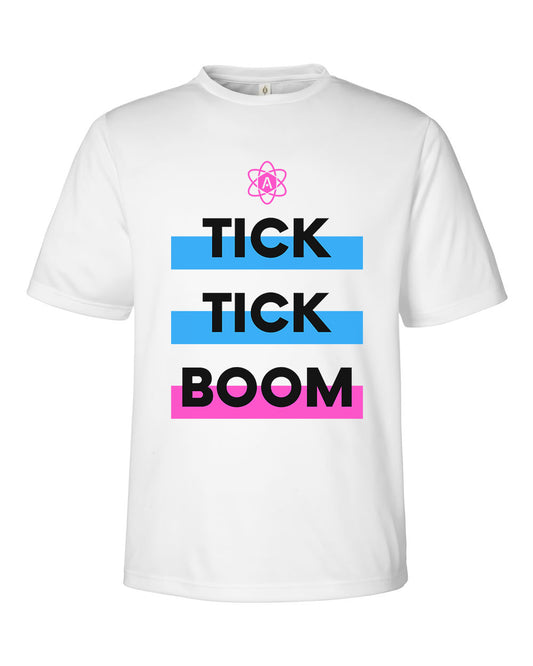 Atomic Tick Tick Boom Performance Tee in White