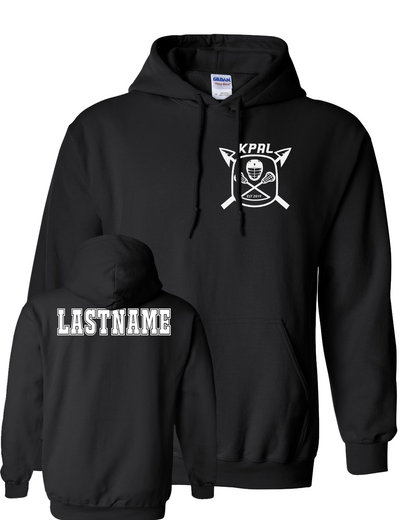 Kuna PAL Lacrosse Pocket Hoodie in Black (Optional Personalization)