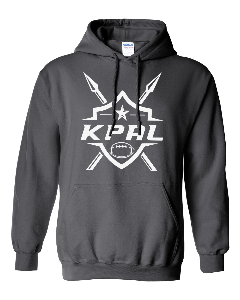 Kuna PAL Football Hoodie in Charcoal (Optional Personalization)