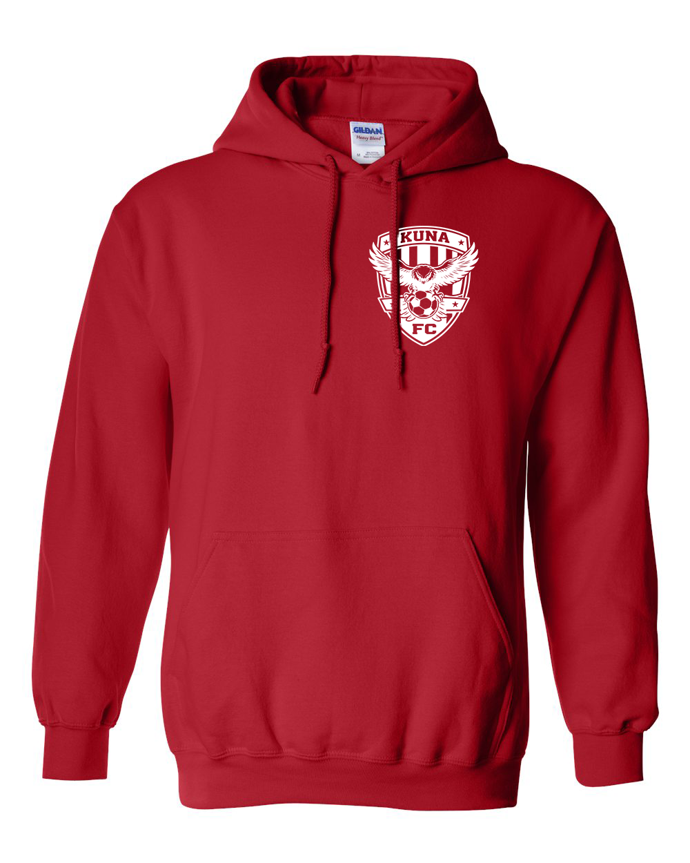 Kuna PAL Soccer FC Pocket Hoodie in Red (Optional Personalization)