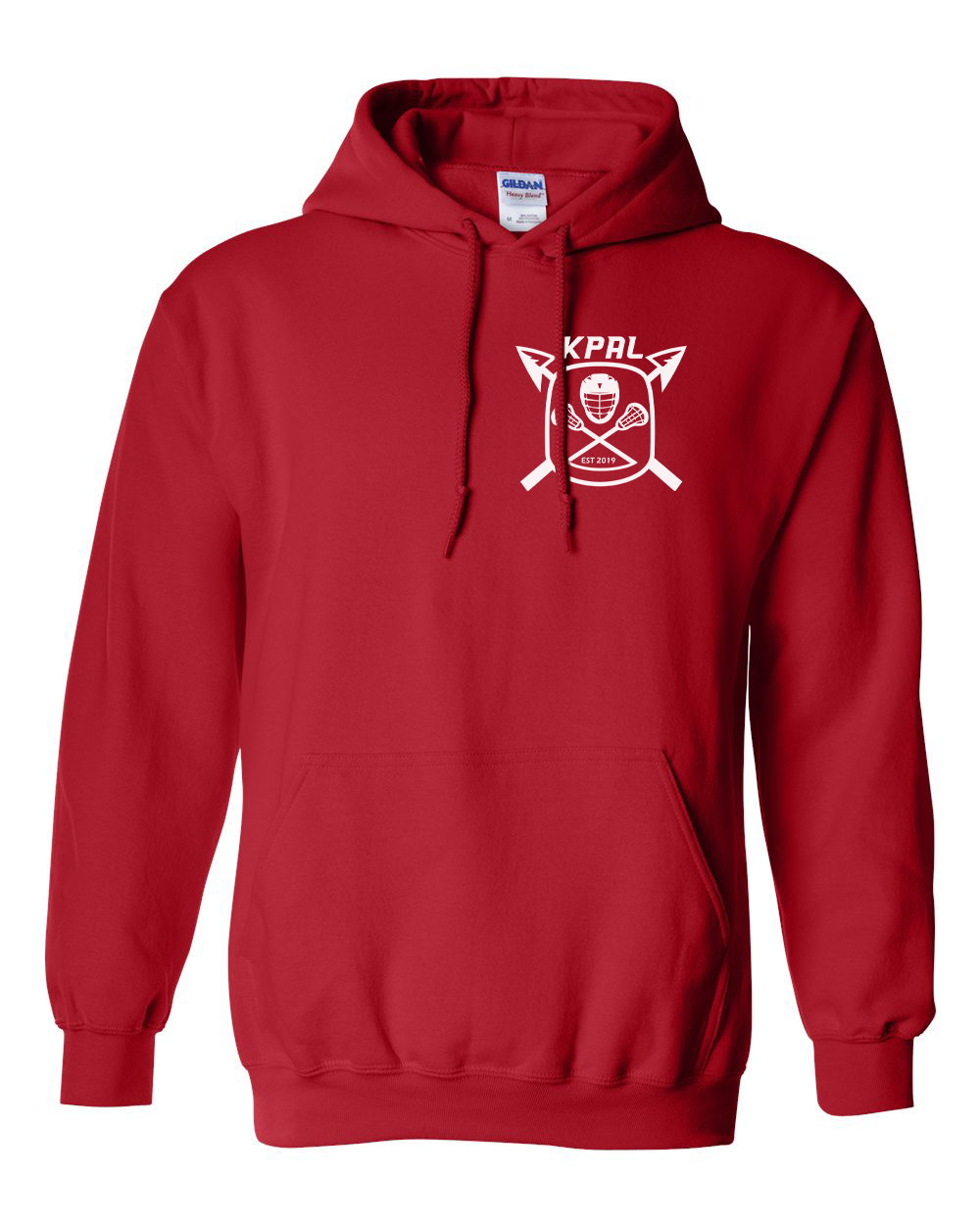 Kuna PAL Lacrosse Pocket Hoodie in Red (Optional Personalization)