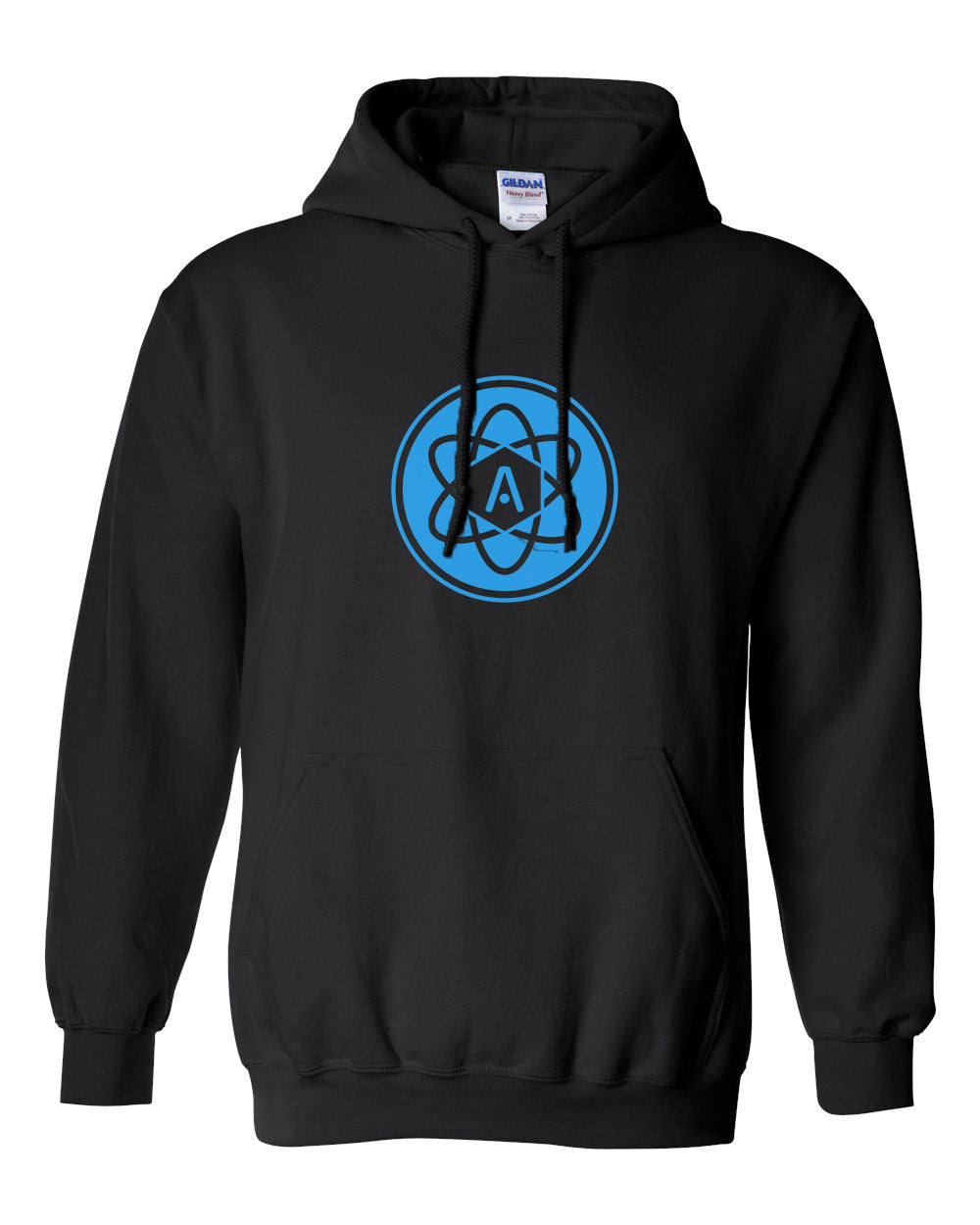 Atomic Iron Man Hoodie in Black (Optional Personalization)