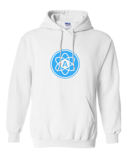 Atomic Iron Man Hoodie in White (Optional Personalization)