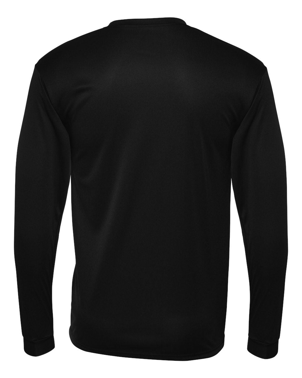 Pink & Blue Ombre Vertical Atomic Performance Long Sleeve Tee in Black