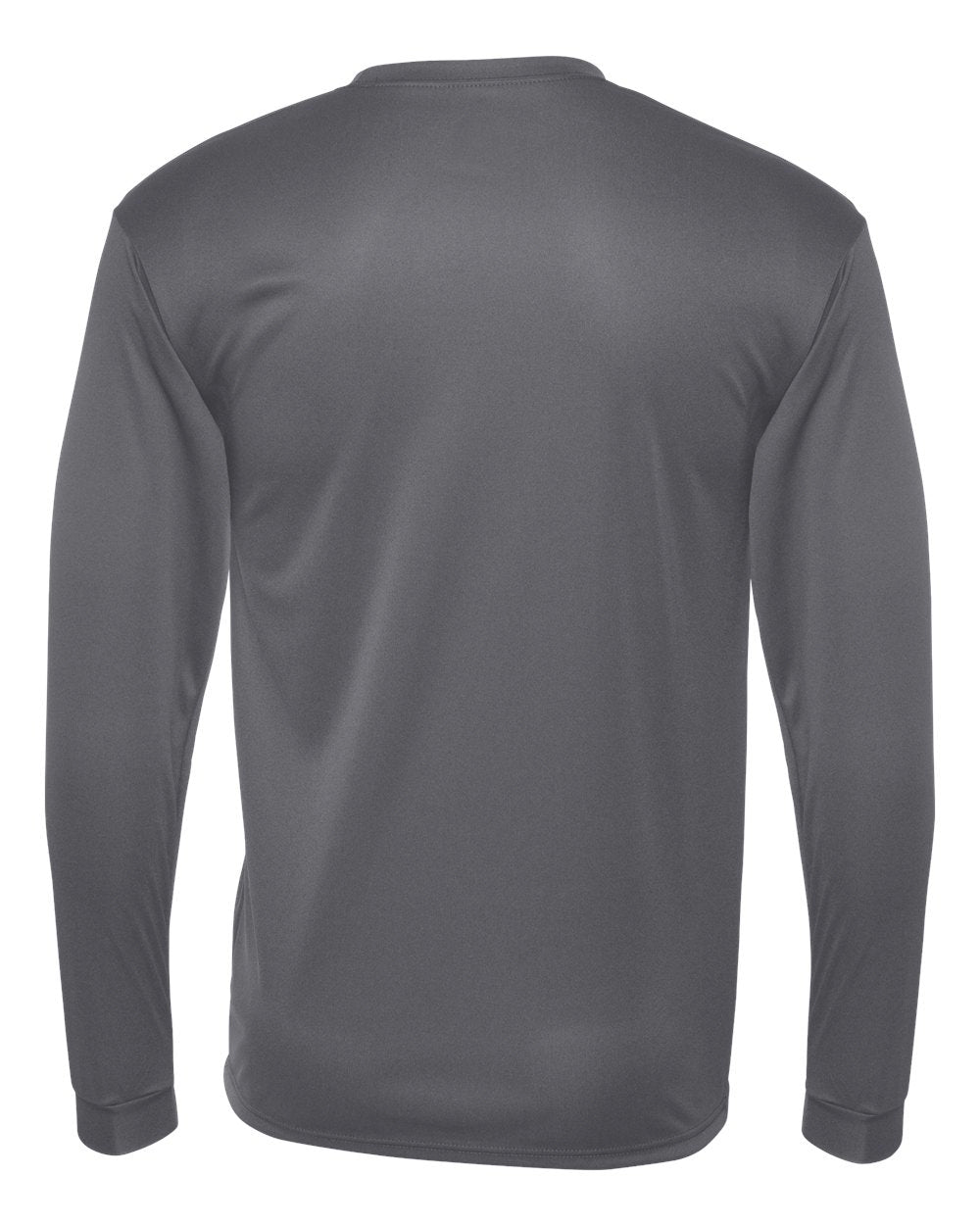 White Atomic Soccer Club Performance Long Sleeve Tee in Graphite