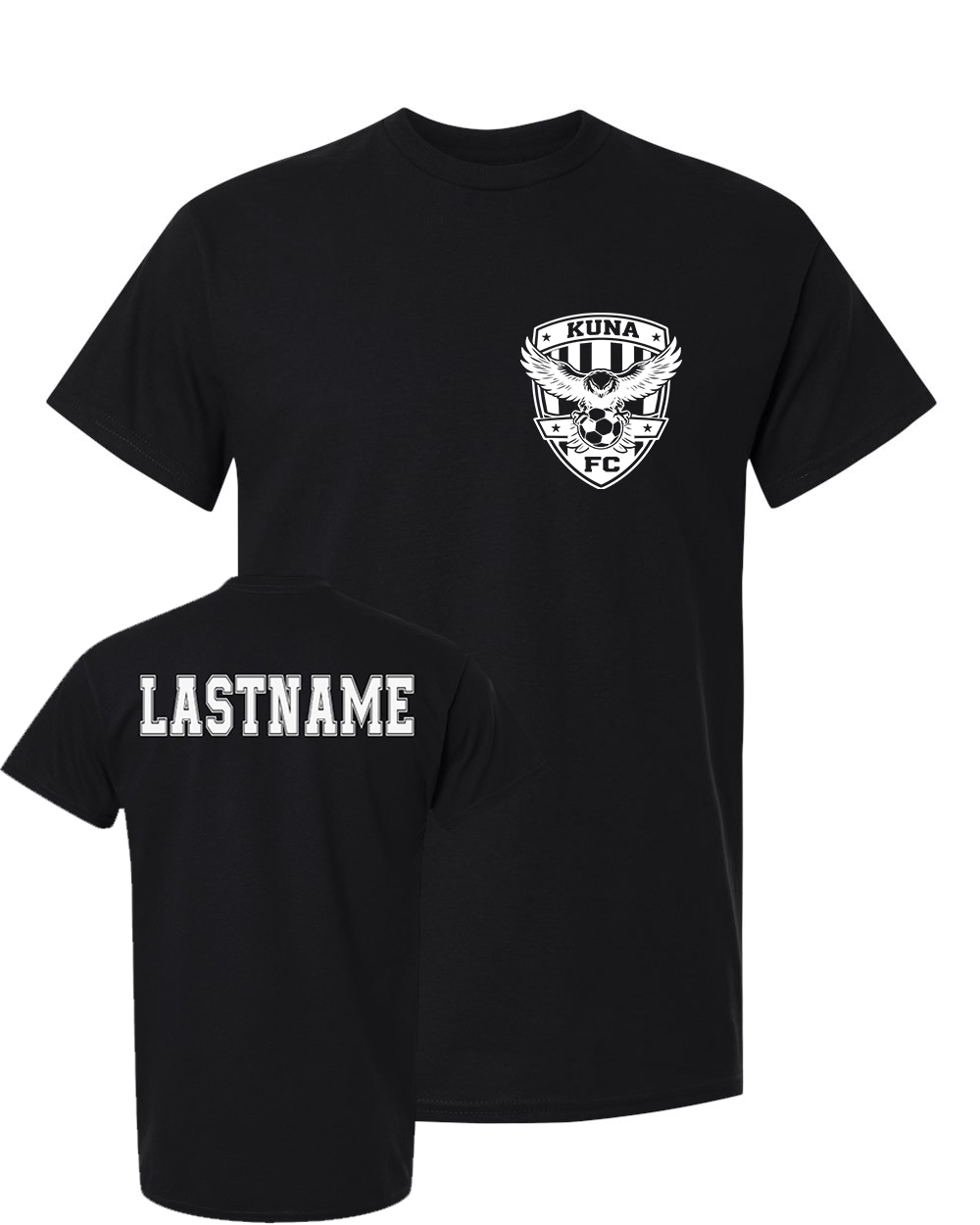 Kuna PAL Soccer FC Pocket Graphic Tee in Black (Optional Personalization)