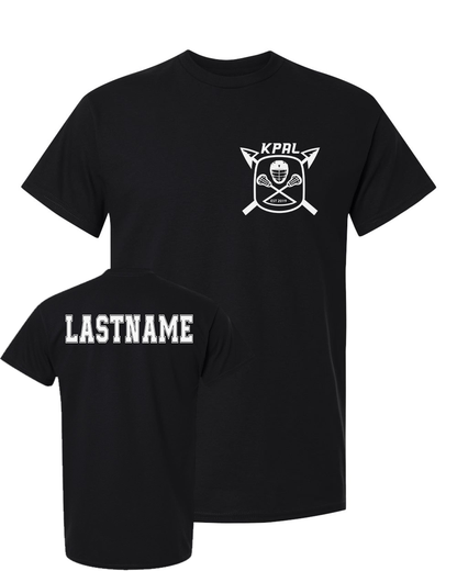 Kuna PAL Lacrosse Pocket Graphic Tee in Black (Optional Personalization)