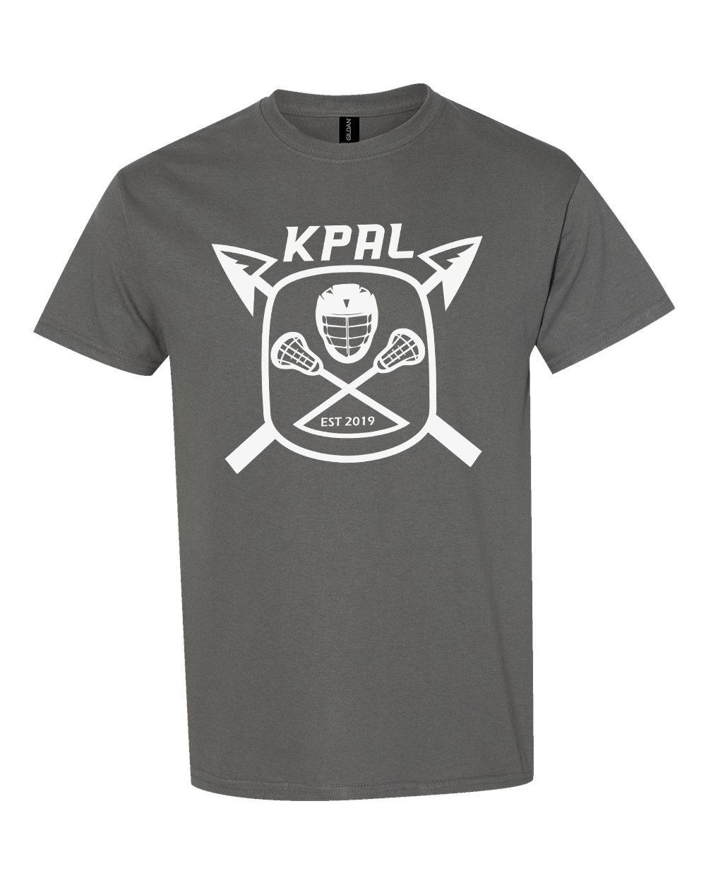 Kuna PAL Lacrosse Graphic Tee in Charcoal (Optional Personalization)