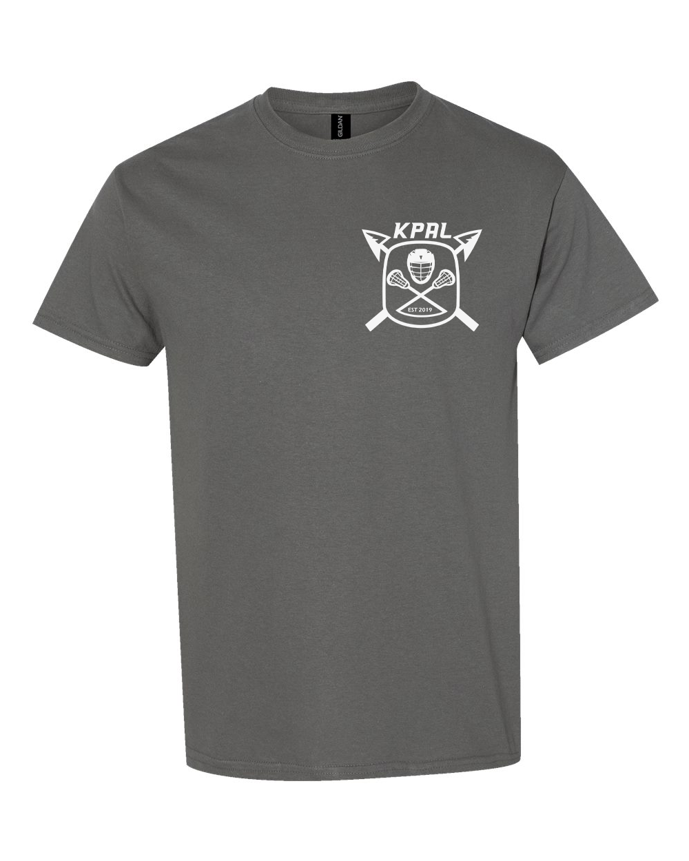 Kuna PAL Lacrosse Pocket Graphic Tee in Charcoal (Optional Personalization)