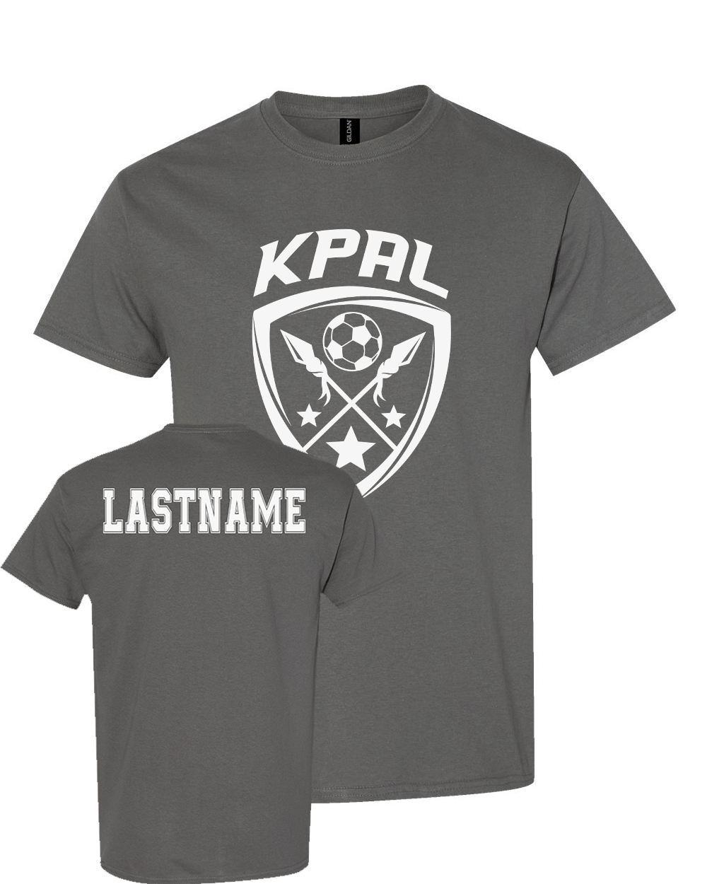 Kuna PAL Soccer Rec Graphic Tee in Charcoal (Optional Personalization)