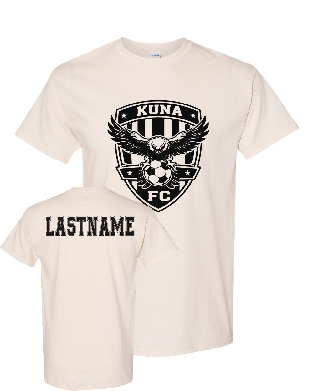 Kuna PAL Soccer FC Graphic Tee in Natural (Optional Personalization)