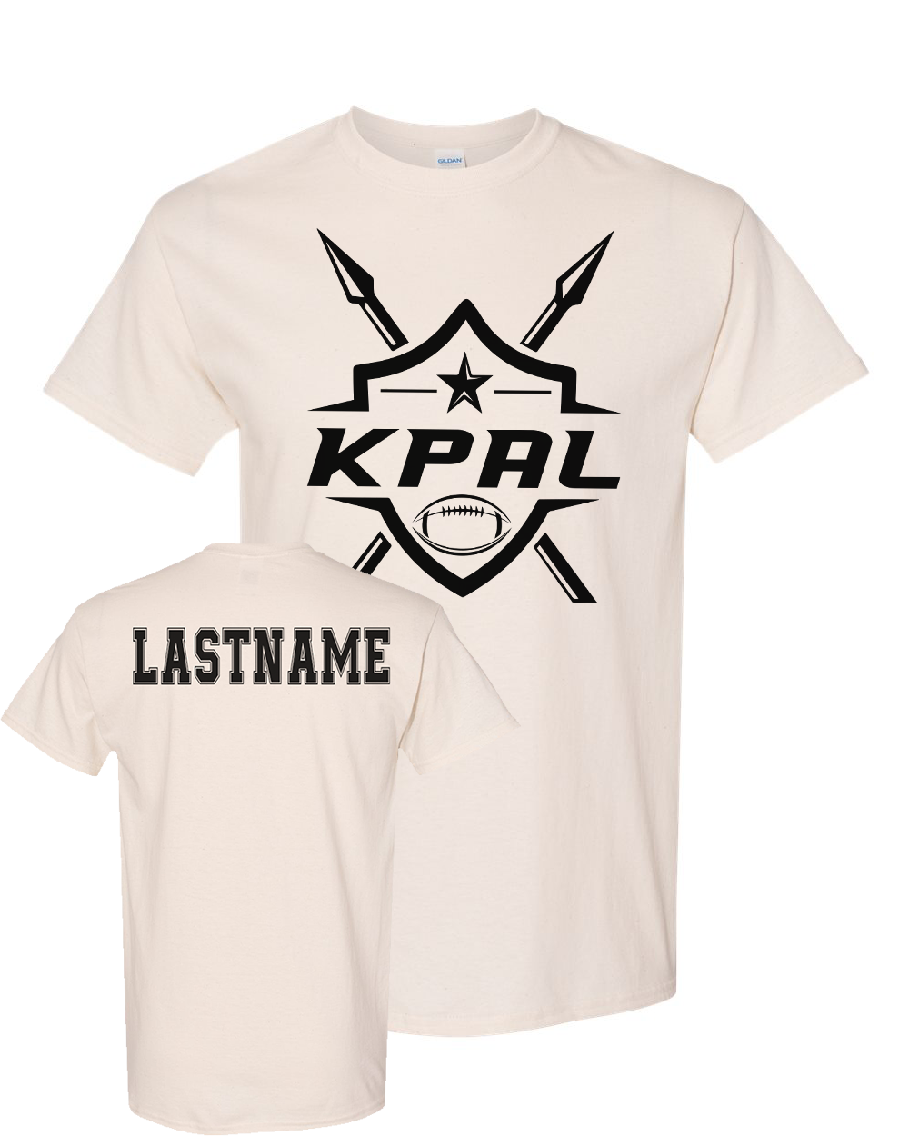 Kuna PAL Football Graphic Tee in Natural (Optional Personalization)