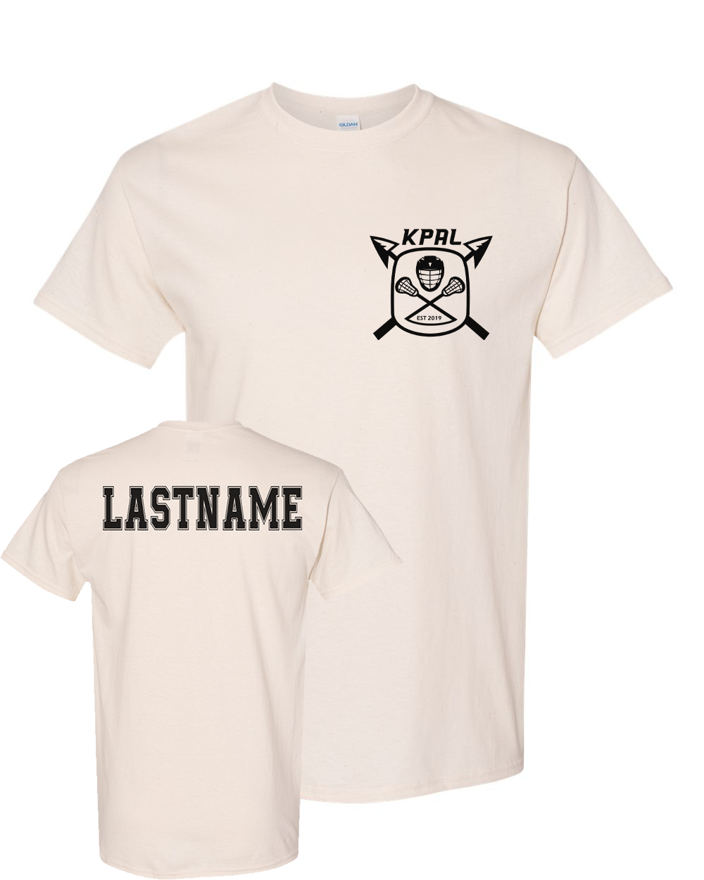 Kuna PAL Lacrosse Pocket Graphic Tee in Natural (Optional Personalization)