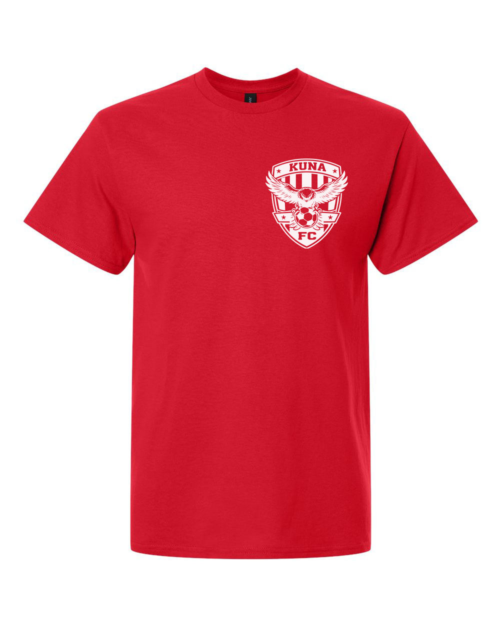 Kuna PAL Soccer FC Pocket Graphic Tee in Red (Optional Personalization)