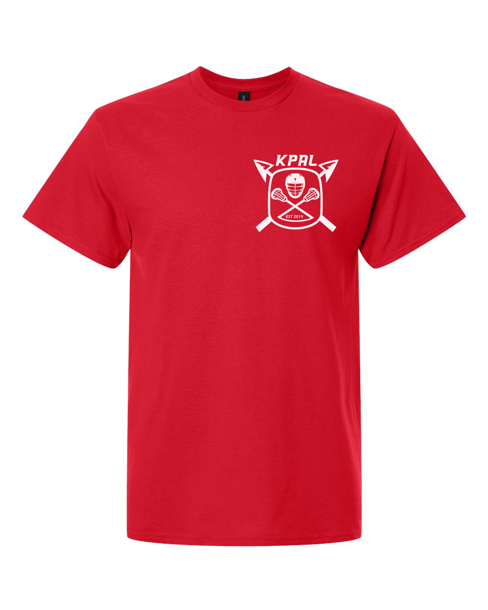 Kuna PAL Lacrosse Pocket Graphic Tee in Red (Optional Personalization)