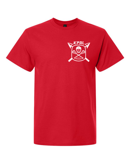 Kuna PAL Lacrosse Pocket Graphic Tee in Red (Optional Personalization)