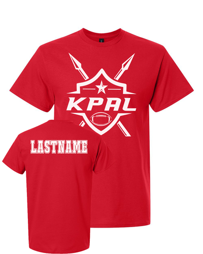 Kuna PAL Football Graphic Tee in Red (Optional Personalization)