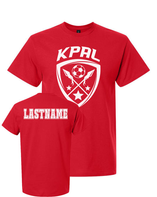 Kuna PAL Soccer Rec Graphic Tee in Red (Optional Personalization)