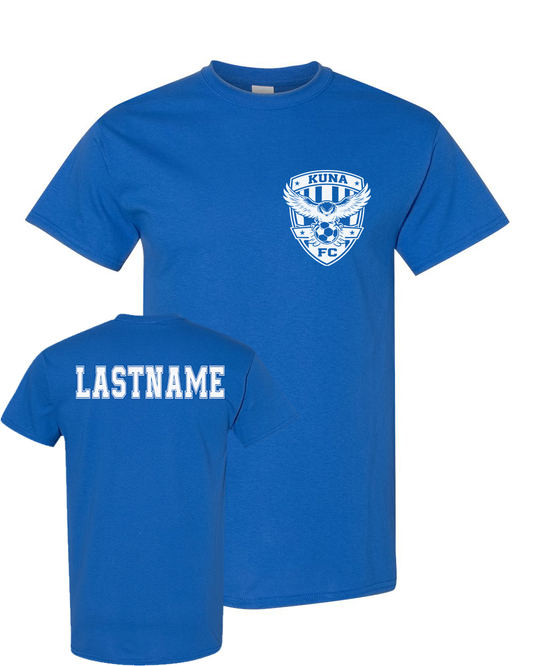 Kuna PAL Soccer FC Pocket Graphic Tee in Royal (Optional Personalization)