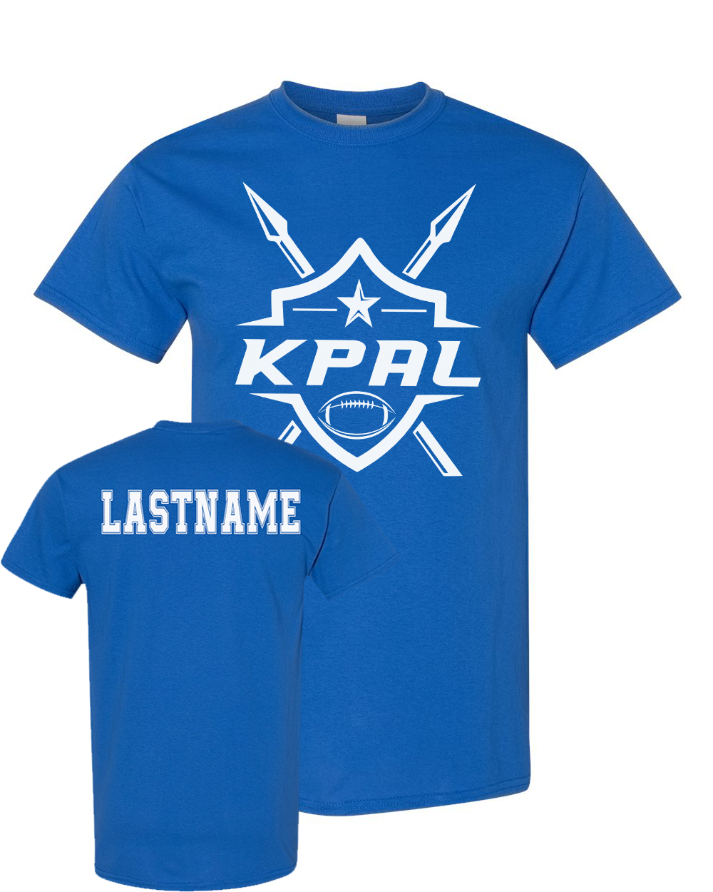 Kuna PAL Football Graphic Tee in Royal (Optional Personalization)