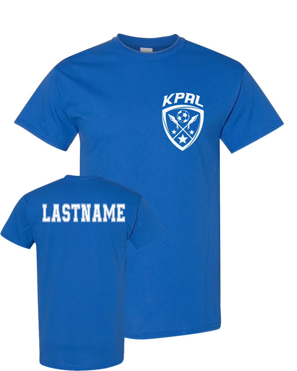 Kuna PAL Soccer Rec Pocket Graphic Tee in Royal (Optional Personalization)