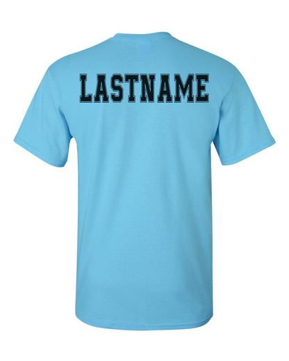Kuna PAL Lacrosse Graphic Tee in Sky (Optional Personalization)