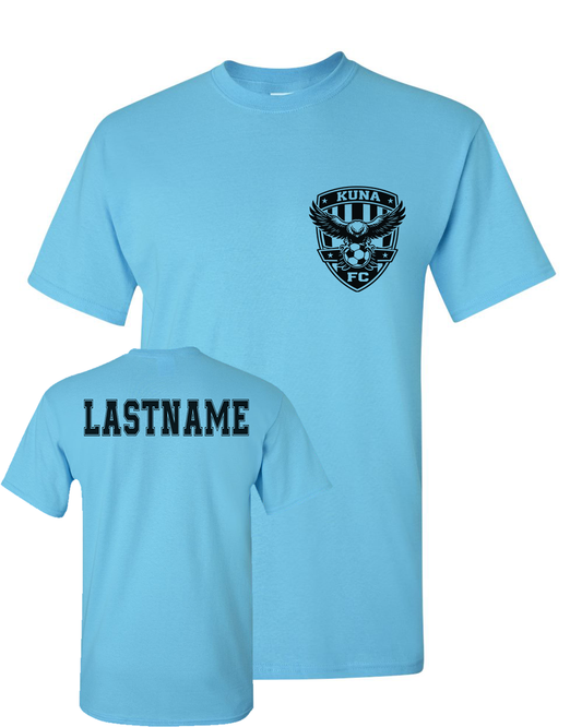 Kuna PAL Soccer FC Pocket Graphic Tee in Sky (Optional Personalization)