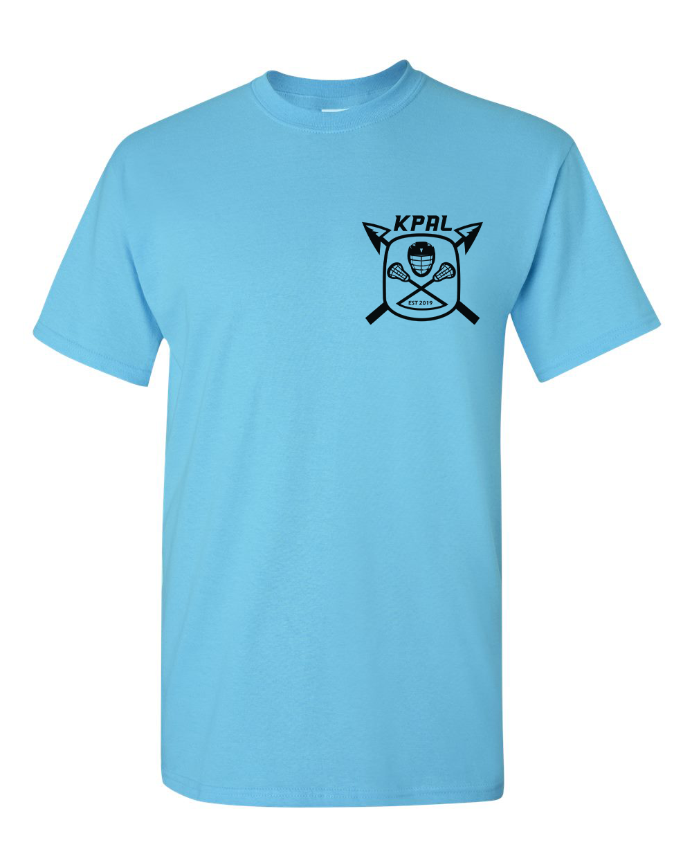 Kuna PAL Lacrosse Pocket Graphic Tee in Sky (Optional Personalization)