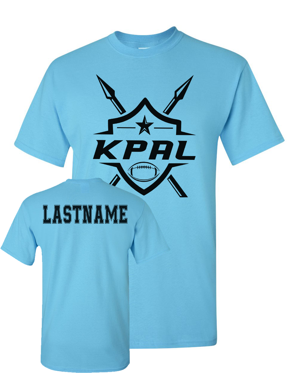 Kuna PAL Football Graphic Tee in Sky (Optional Personalization)