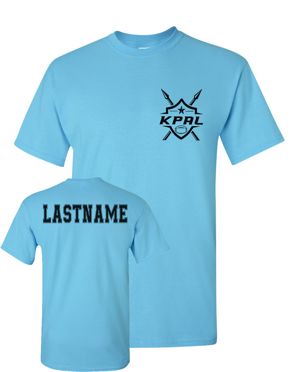 Kuna PAL Football Pocket Graphic Tee in Sky (Optional Personalization)