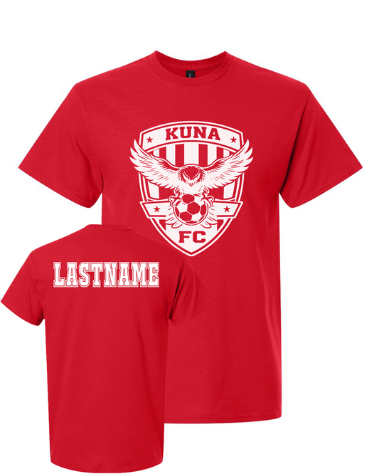 Kuna PAL Soccer FC Graphic Tee in Red (Optional Personalization)