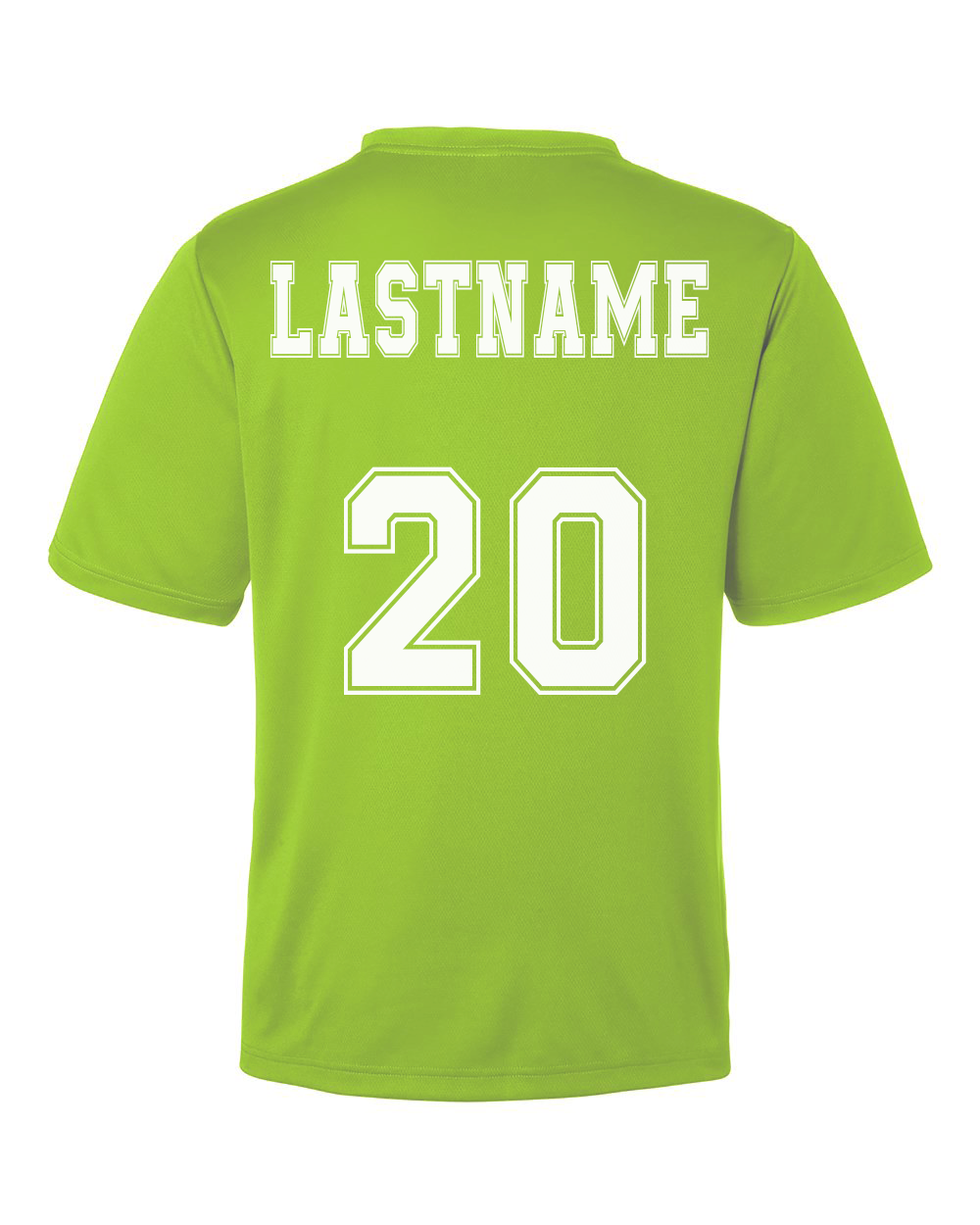 Ignite Baseball Performance Tee in Acid Green (Optional Personalized)