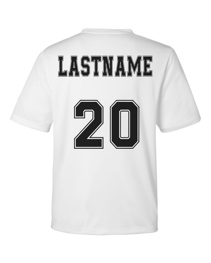 Ignite Baseball Performance Tee in White (Optional Personalized)