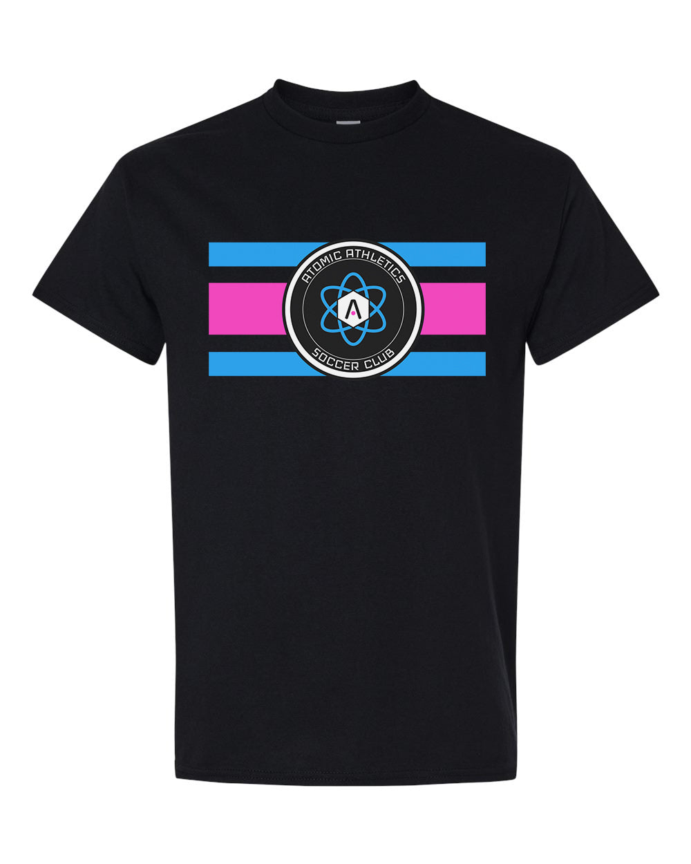 Atomic Flag Horizontal Graphic Tee in Black