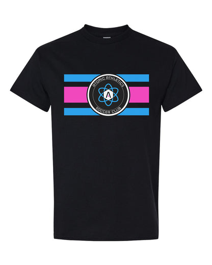 Atomic Flag Horizontal Graphic Tee in Black