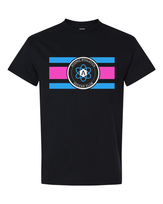 Atomic Flag Horizontal Graphic Tee in Black
