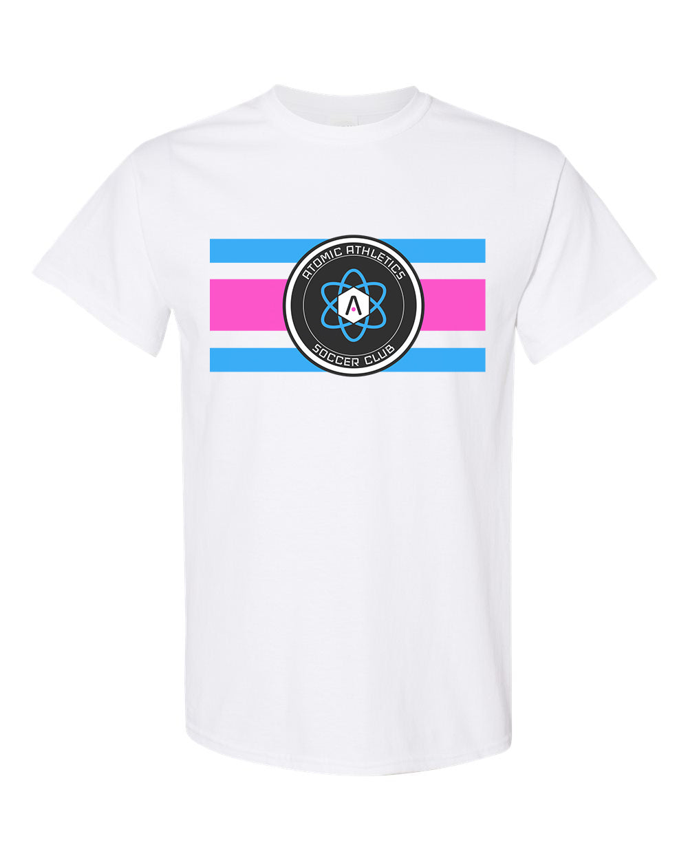 Atomic Flag Horizontal Graphic Tee in White