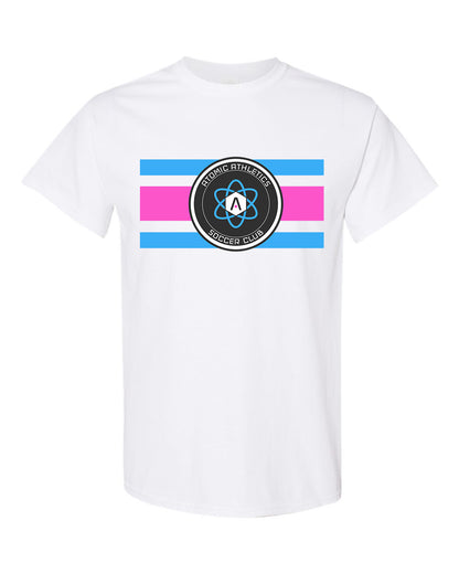 Atomic Flag Horizontal Graphic Tee in White