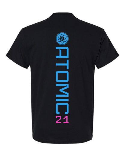 Atomic Iron Man Graphic Tee in Black (Optional Personalization)