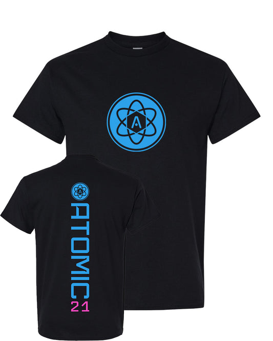 Atomic Iron Man Graphic Tee in Black (Optional Personalization)