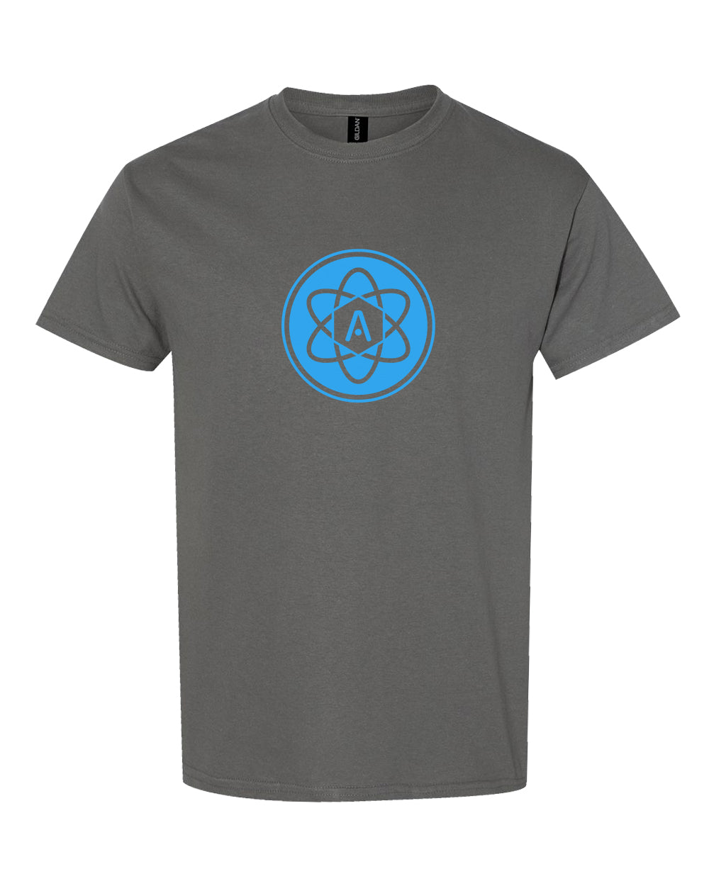 Atomic Iron Man Graphic Tee in Charcoal (Optional Personalization)