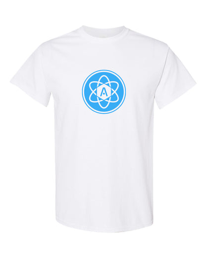 Atomic Iron Man Graphic Tee in White (Optional Personalization)
