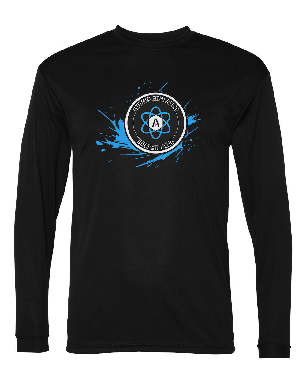 Atomic Splash Performance Long Sleeve Tee in Black