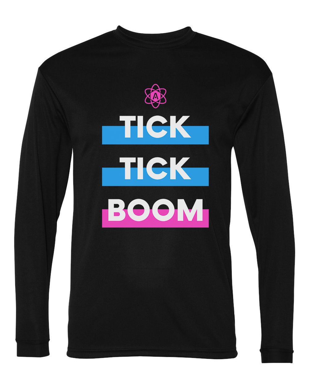 Atomic Tick Tick Boom Performance Long Sleeve Tee in Black