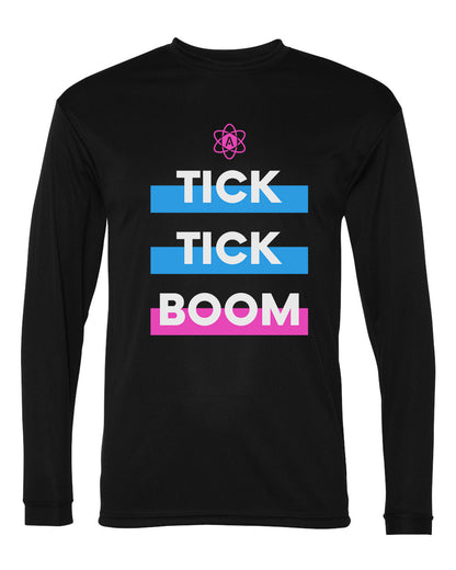 Atomic Tick Tick Boom Performance Long Sleeve Tee in Black