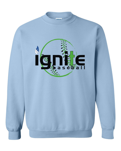 Ignite Baseball Sweatshirt in Light Blue