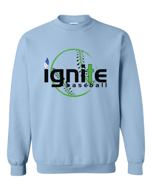 Ignite Baseball Sweatshirt in Light Blue